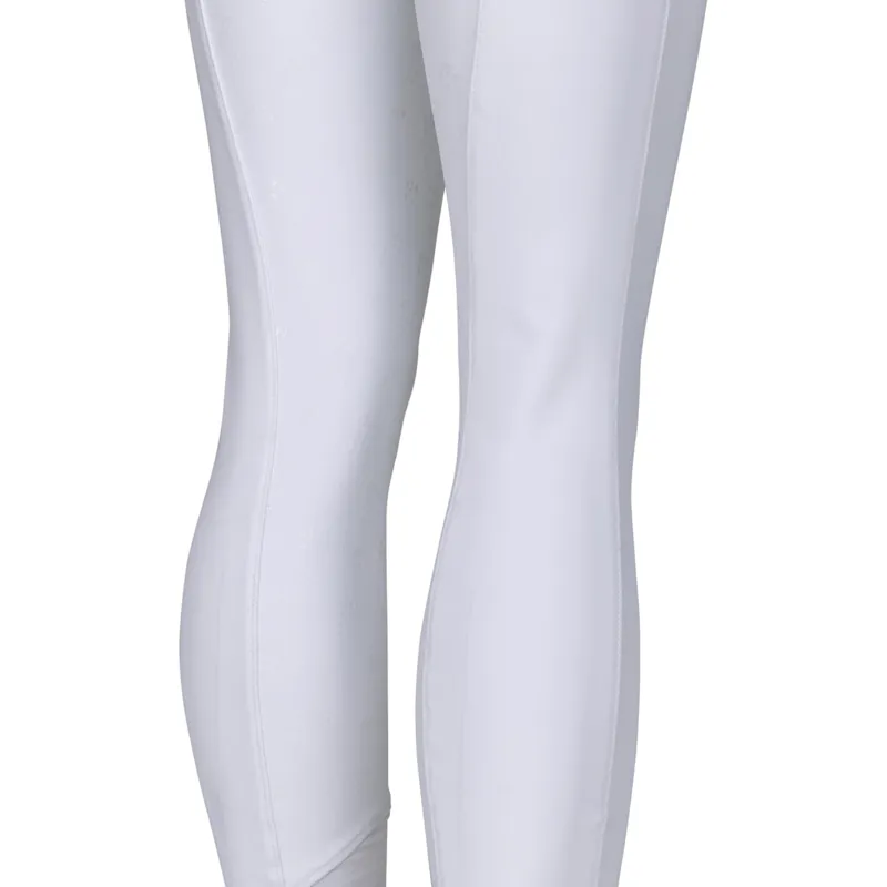 Aubrion Optima GX Young Rider Full Grip Competition Breeches - White-4