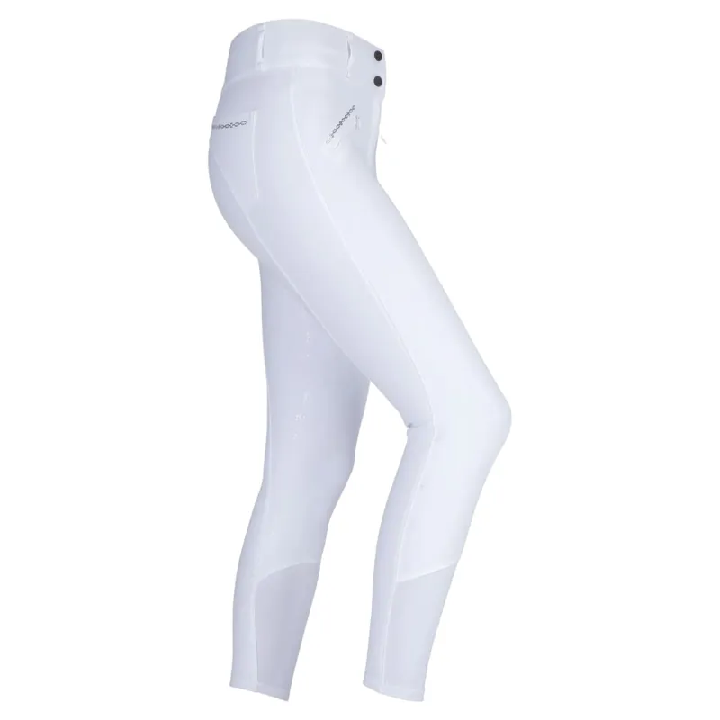 Aubrion Optima LX Full Grip Womens Competition Breeches - White
