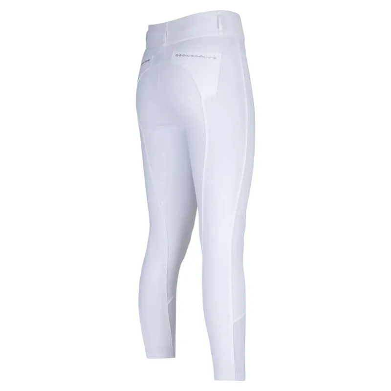 Aubrion Optima LX Full Grip Womens Competition Breeches - White-2