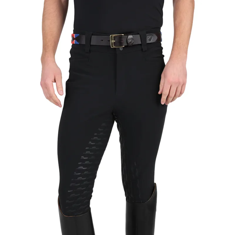 Aubrion Optima MX Mens Full Grip Breeches - Black-2