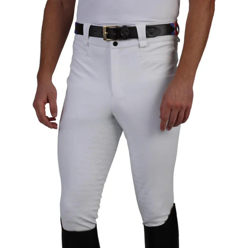 Aubrion Optima MX Mens Full Grip Breeches - White