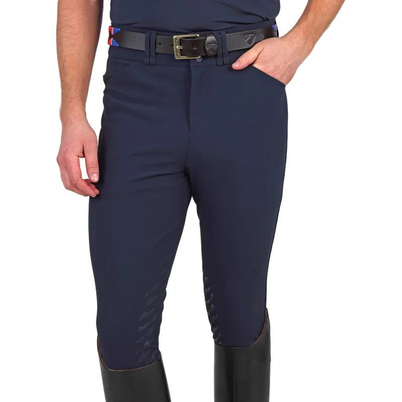 Aubrion Optima MX Knee Grip Mens Breeches - Navy-2