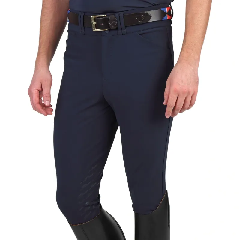 Aubrion Optima MX Knee Grip Mens Breeches - Navy-4