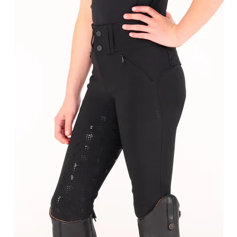 Aubrion Optima MX Young Rider Full Grip Breeches - Black-2