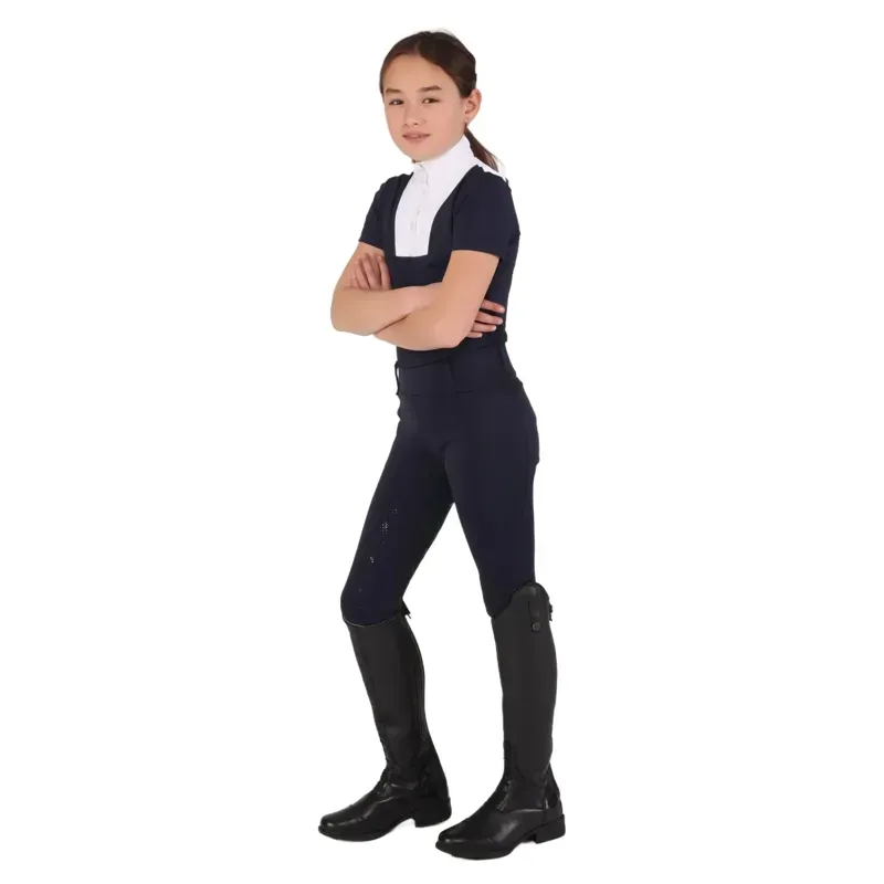 Aubrion Optima MX Young Rider Full Grip Breeches - Navy-5