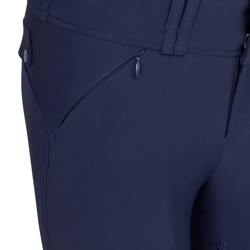 Aubrion Optima MX Young Rider Full Grip Breeches - Navy-8