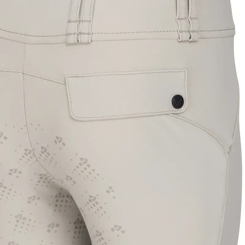 Aubrion Optima MX Young Rider Full Grip Competition Breeches - Beige-5