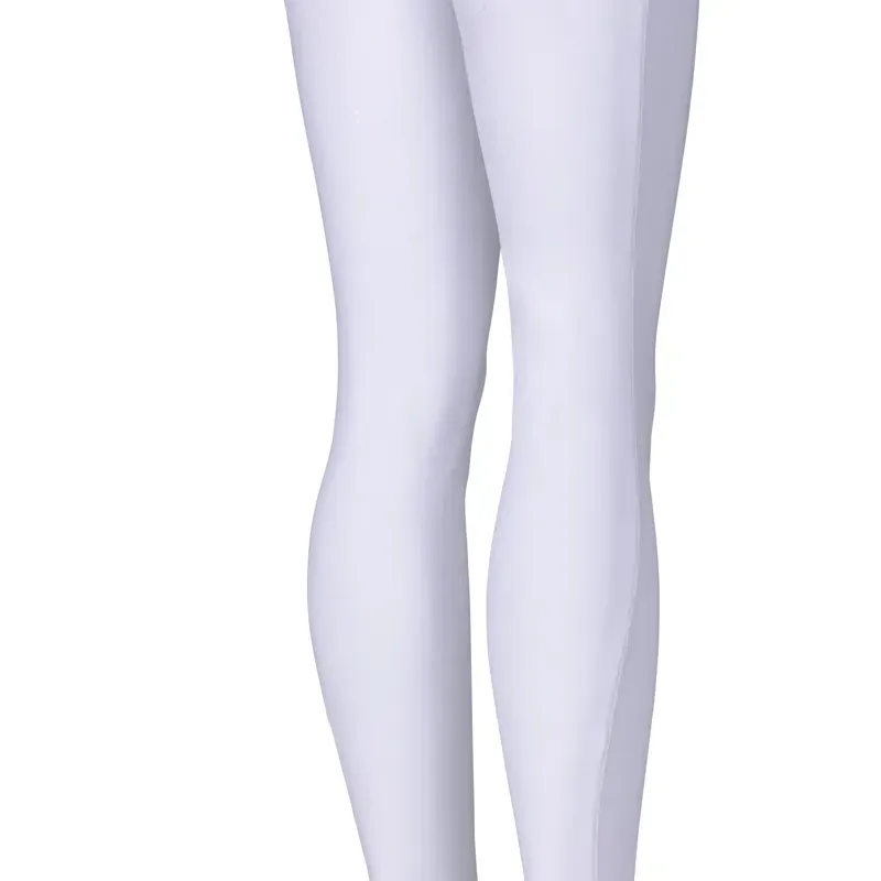 Aubrion Optima MX Young Rider Full Grip Competition Breeches - White-2