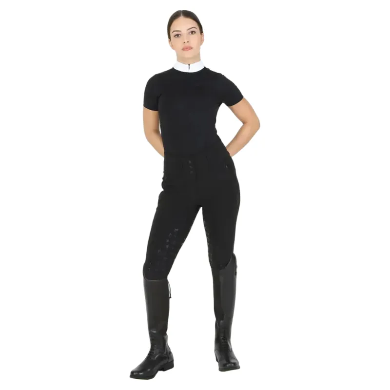 Aubrion Optima PX Womens Full Grip Breeches - Black-6