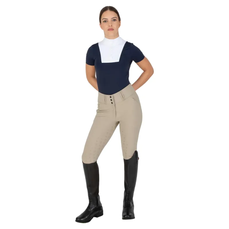 Aubrion Optima PX Womens Full Grip Competition Breeches - Beige-3