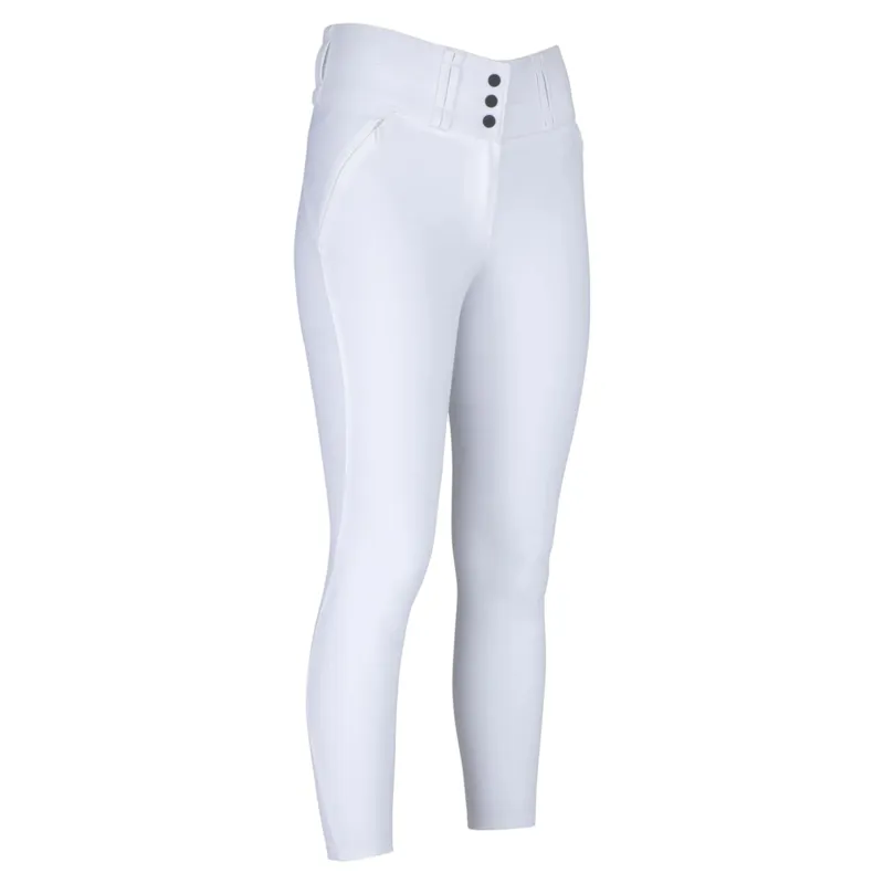 Aubrion Optima PX Womens Full Grip Competition Breeches - White-1