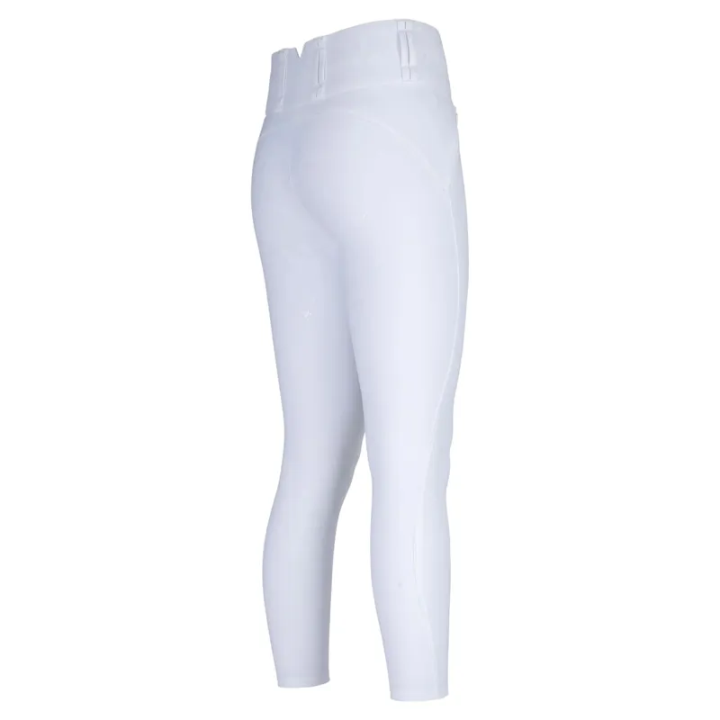 Aubrion Optima PX Womens Full Grip Competition Breeches - White-2
