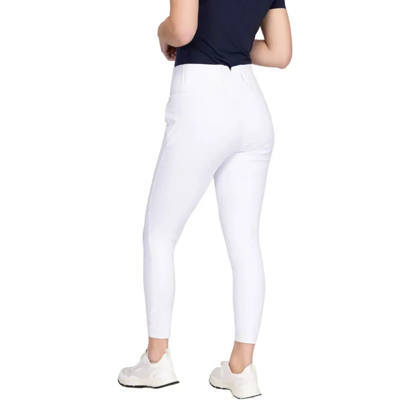 Aubrion Optima PX Womens Full Grip Competition Breeches - White-4