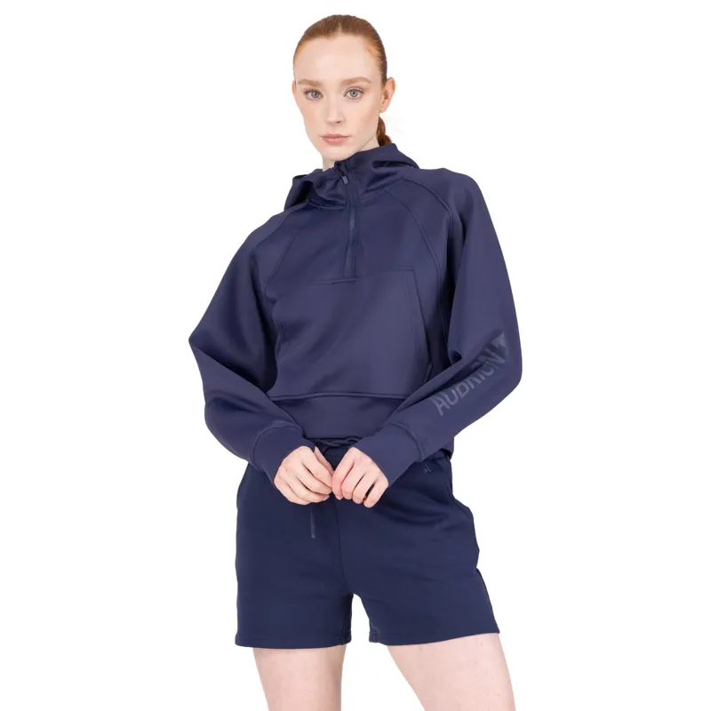 Aubrion React Womens 1/4 Zip Sweatshirt - Midnight-1
