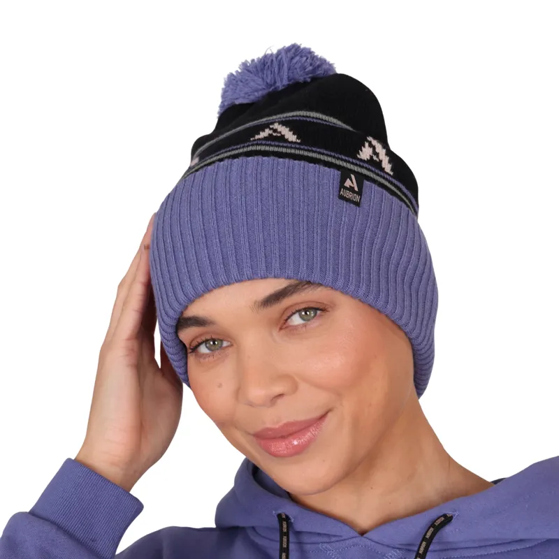 Aubrion React Bobble Hat - Sky/Shadow-1