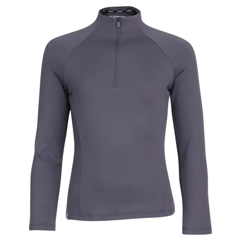 Aubrion React Young Rider Winter Base Layer - Charcoal-4