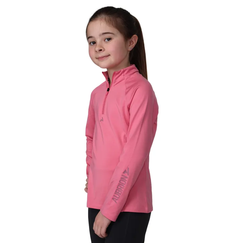 Aubrion React Young Rider Winter Base Layer - Candy Floss-2