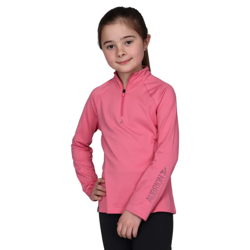 Aubrion React Young Rider Winter Base Layer - Candy Floss-1