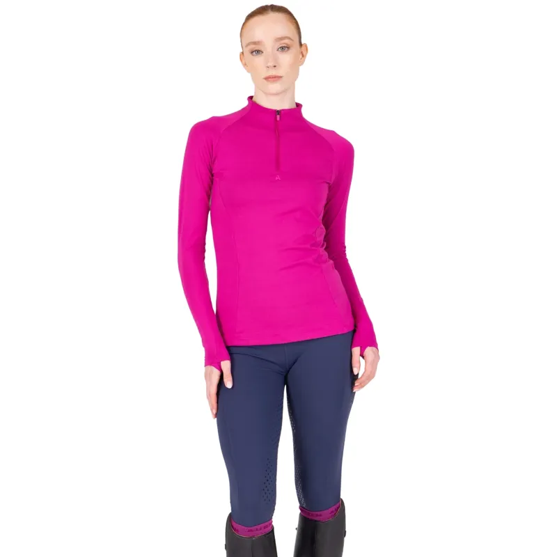 Aubrion React Womens Long Sleeve Base Layer - Fuchsia-7
