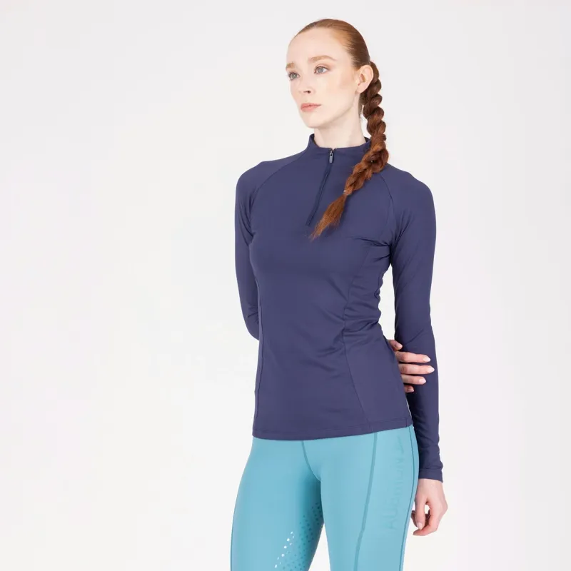 Aubrion React Womens Long Sleeve Base Layer - Midnight-1