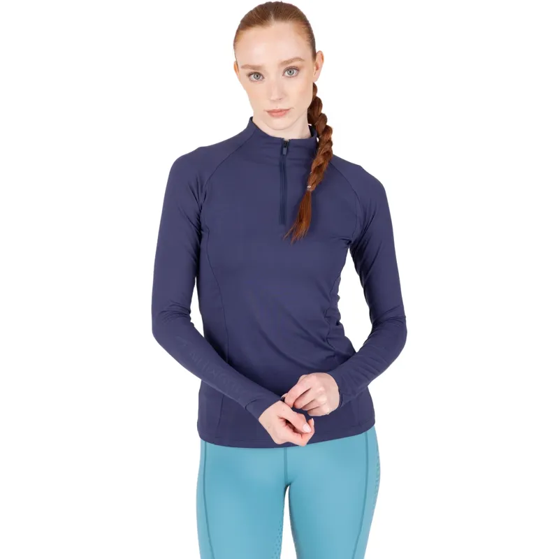 Aubrion React Womens Long Sleeve Base Layer - Midnight-2