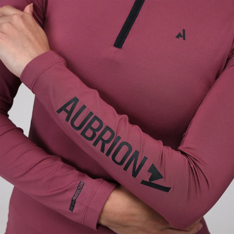 Aubrion React Ladies Long Sleeve Base Layer - Mauve-9