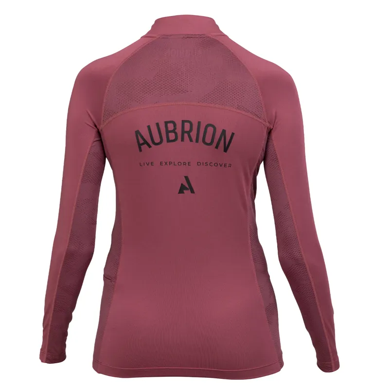 Aubrion React Ladies Long Sleeve Base Layer - Mauve-10