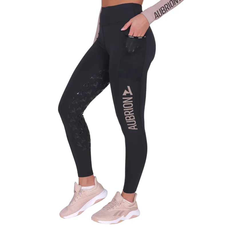 Aubrion React Non-Stop Womens Riding Tights - Shadow