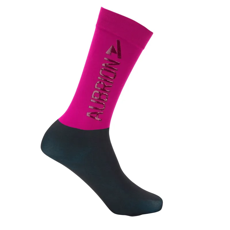Aubrion React Performance Womens Riding Socks - Fuchsia