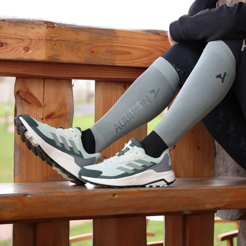 Aubrion React Performance Adults Tall Riding Socks - Sage-2