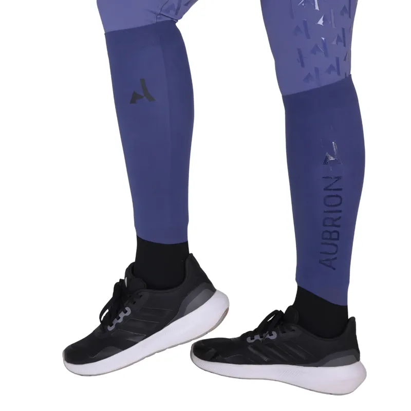 Aubrion React Performance Adults Tall Riding Socks - Sky-1
