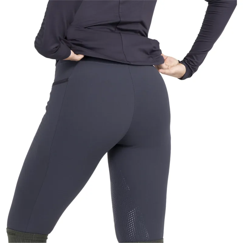 Aubrion React Winter Knee Grip Womens Riding Tights - Charcoal-2