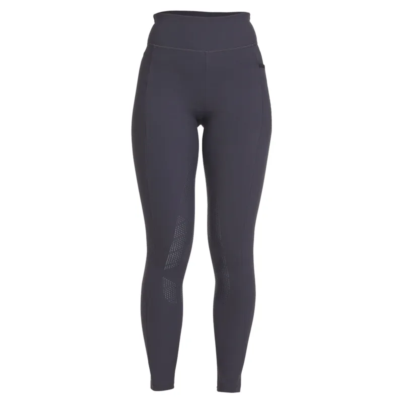 Aubrion React Winter Knee Grip Womens Riding Tights - Charcoal-7