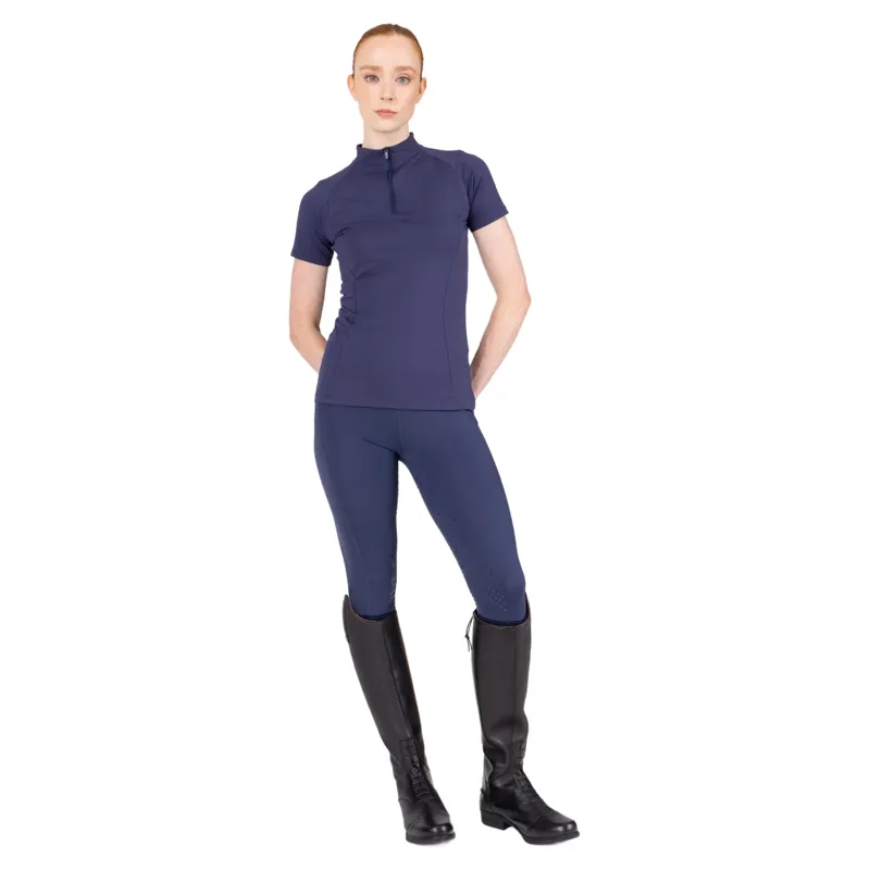 Aubrion React Non-Stop Half Grip Womens Riding Tights - Midnight-2