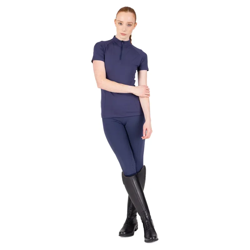 Aubrion React Non-Stop Half Grip Womens Riding Tights - Midnight-3