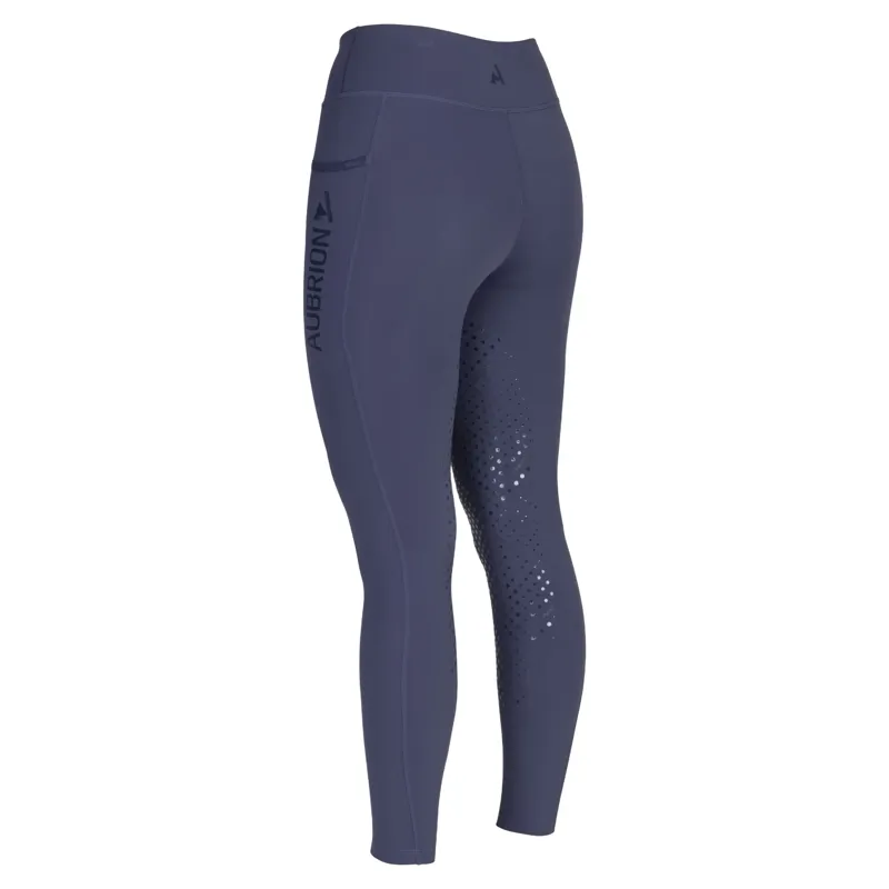 Aubrion React Non-Stop Half Grip Womens Riding Tights - Midnight-4