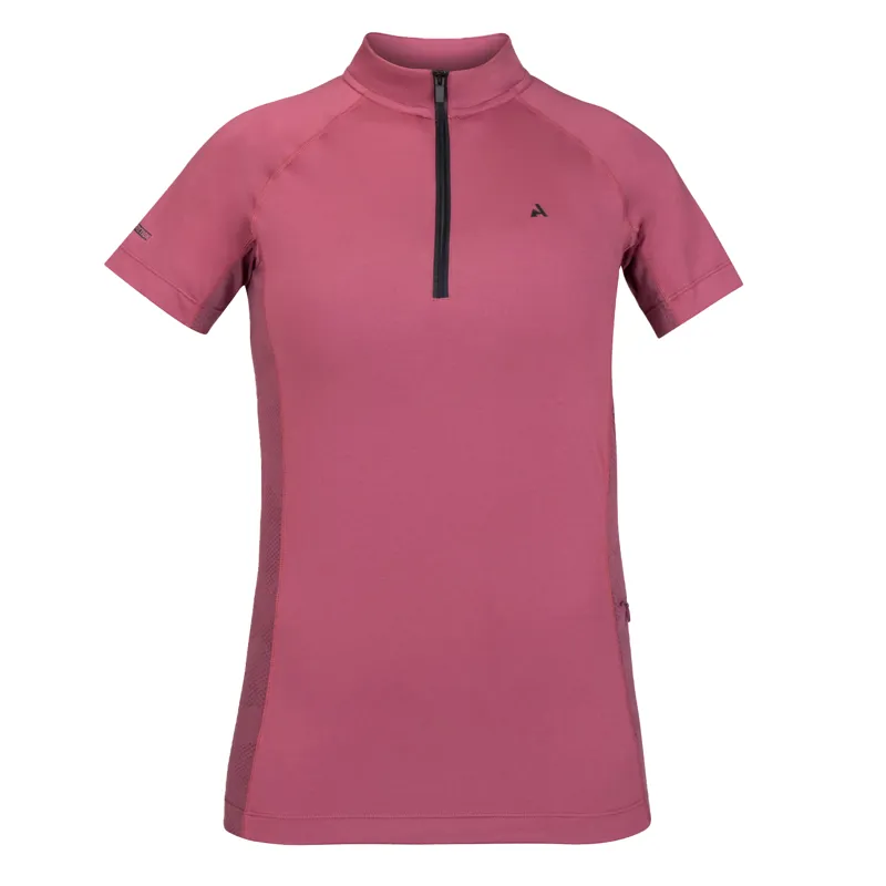 Aubrion React Ladies Short Sleeve Base Layer - Mauve-3