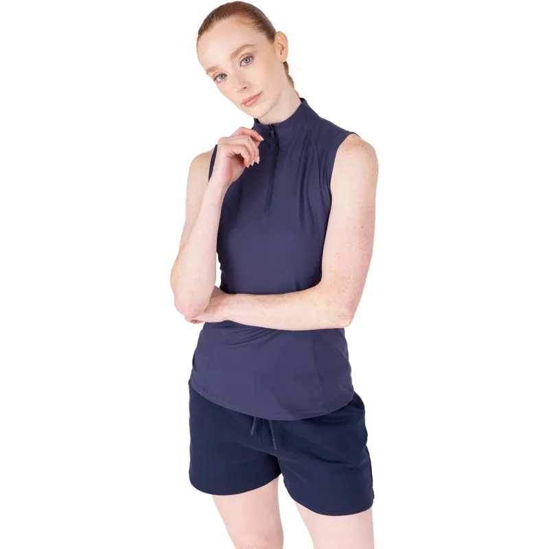 Aubrion React Womens Sleeveless Base Layer - Midnight-3