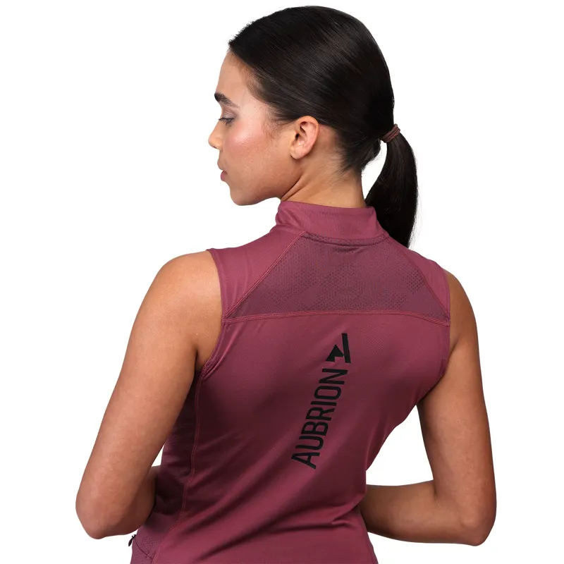 Aubrion React Ladies Sleeveless Base Layer - Mauve-6