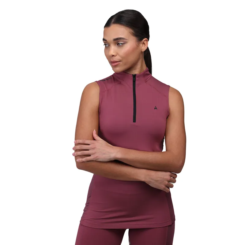 Aubrion React Ladies Sleeveless Base Layer - Mauve-3