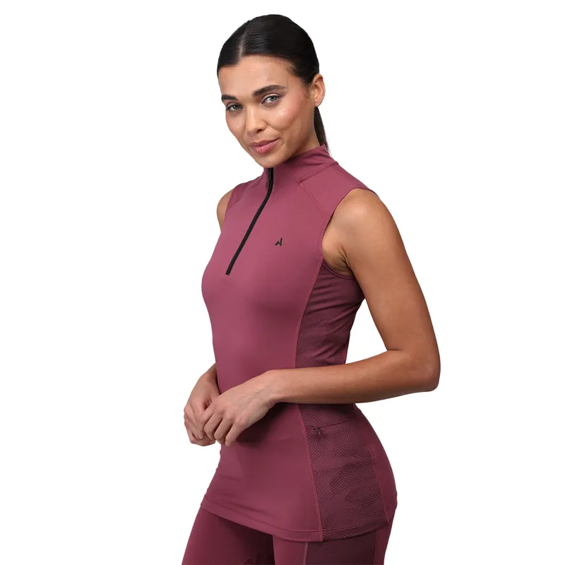 Aubrion React Ladies Sleeveless Base Layer - Mauve