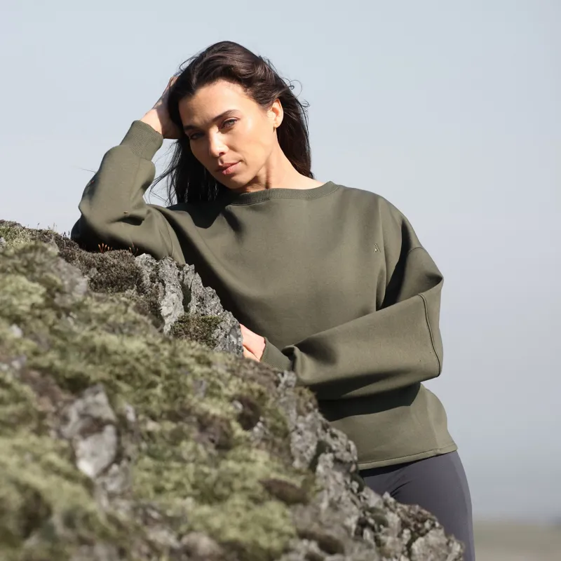 Aubrion React Womens Sweatshirt - Khaki-7