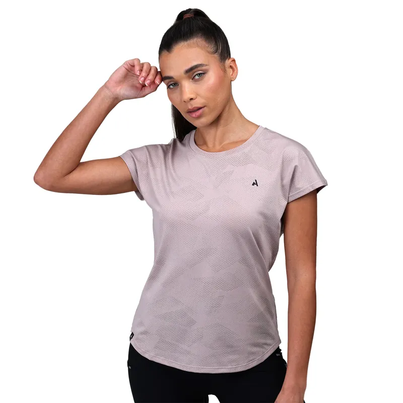 Aubrion React Ladies Tech T-Shirt - Sand-4