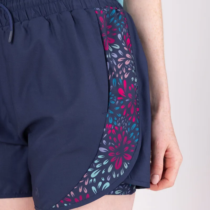 Aubrion React Womens Tech Shorts - Midnight Blue-5