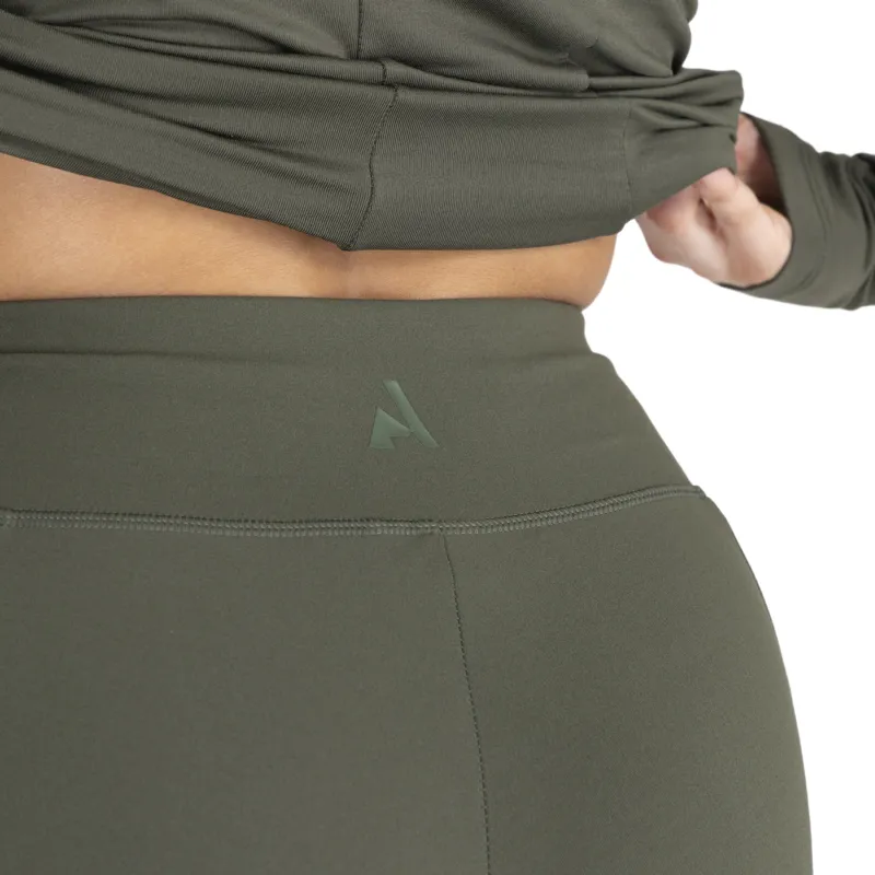 Aubrion React Winter Knee Grip Womens Riding Tights -  Khaki-6