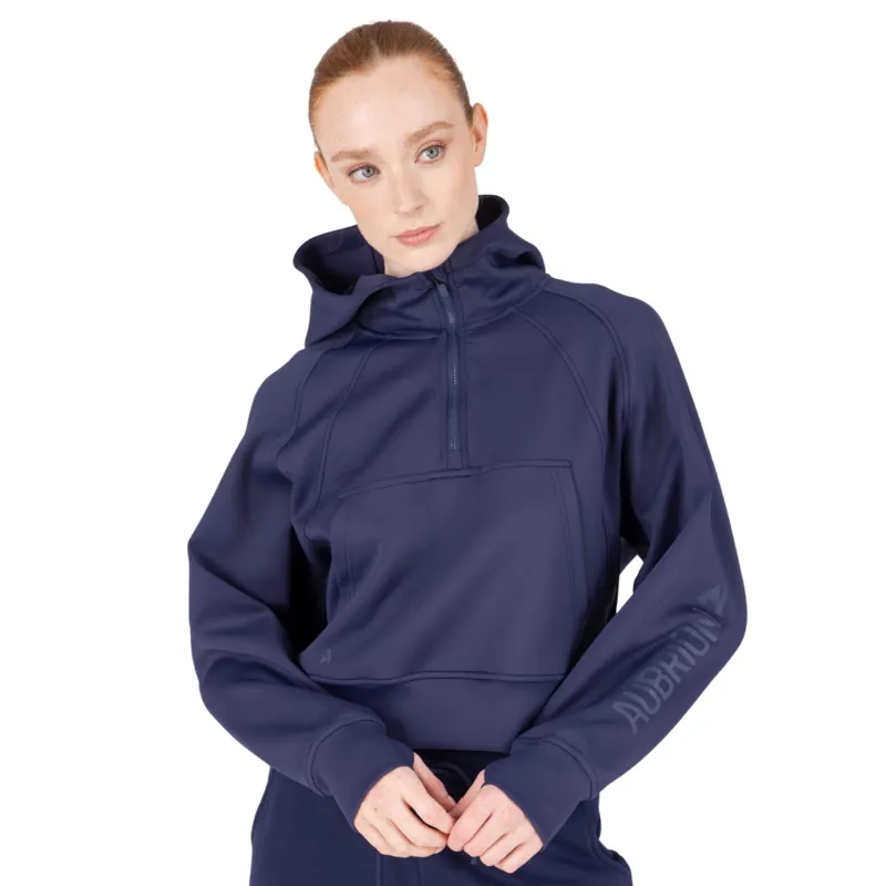 Aubrion React Womens 1/4 Zip Sweatshirt - Midnight-1