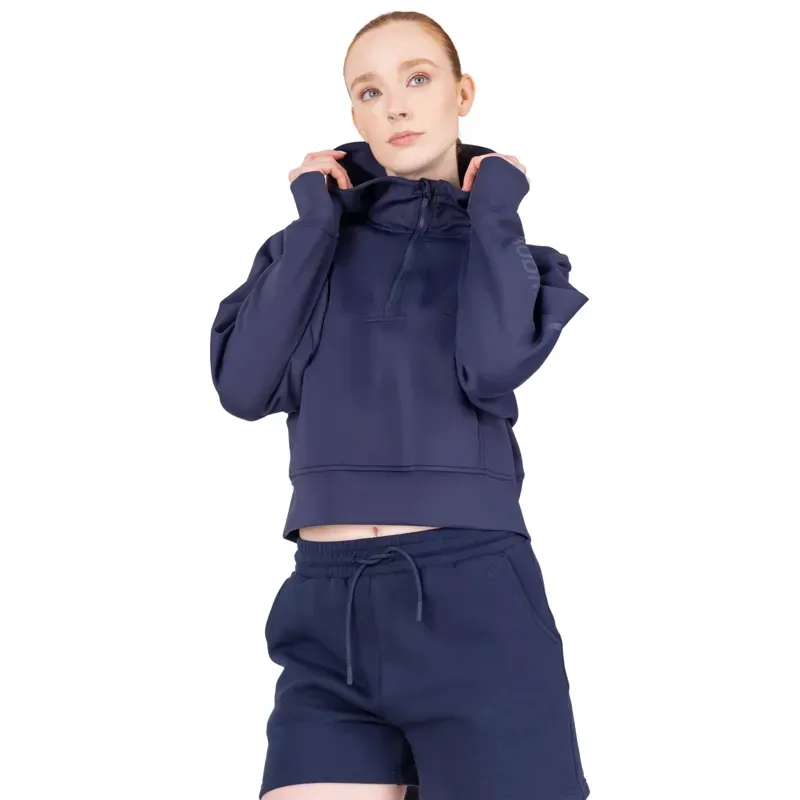 Aubrion React Womens 1/4 Zip Sweatshirt - Midnight-2