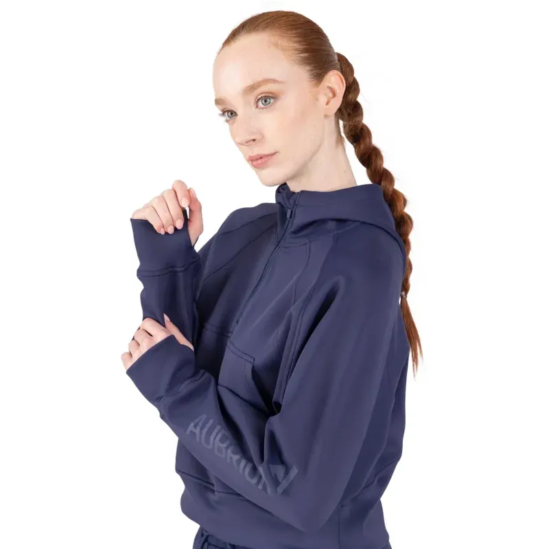 Aubrion React Womens 1/4 Zip Sweatshirt - Midnight-3