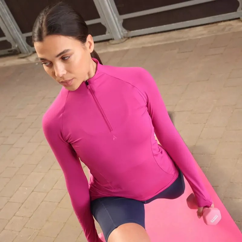 Aubrion React Womens Long Sleeve Base Layer - Fuchsia-4