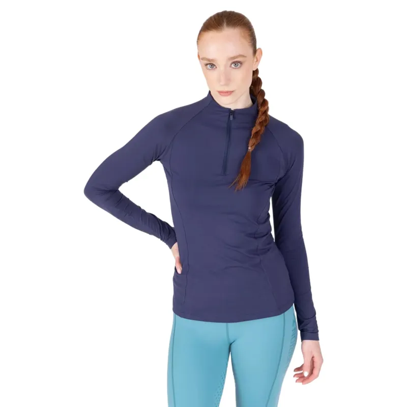 Aubrion React Womens Long Sleeve Base Layer - Midnight-1